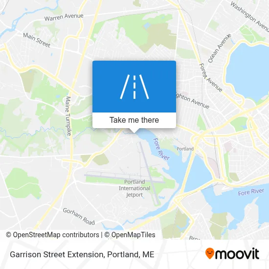 Garrison Street Extension map