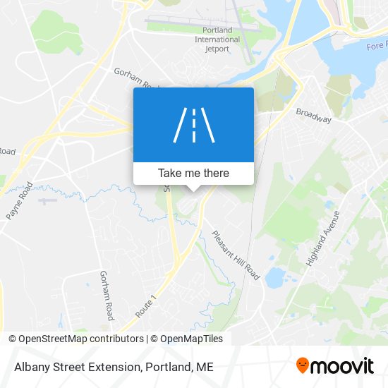 Mapa de Albany Street Extension