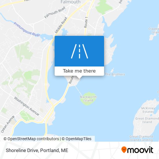Shoreline Drive map