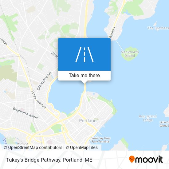 Mapa de Tukey's Bridge Pathway