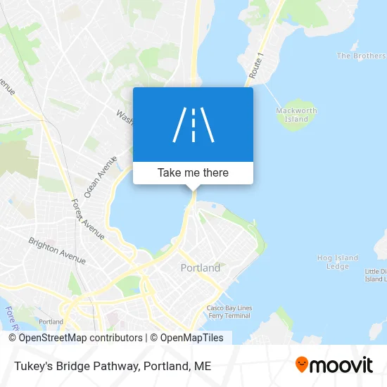 Tukey's Bridge Pathway map