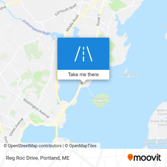 Reg Roc Drive map
