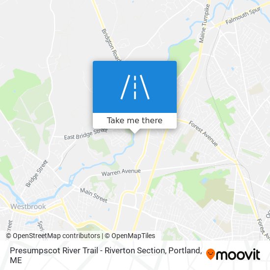 Presumpscot River Trail - Riverton Section map