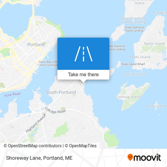 Shoreway Lane map