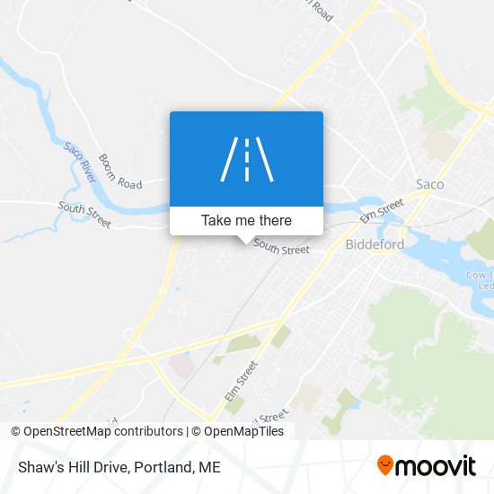 Mapa de Shaw's Hill Drive