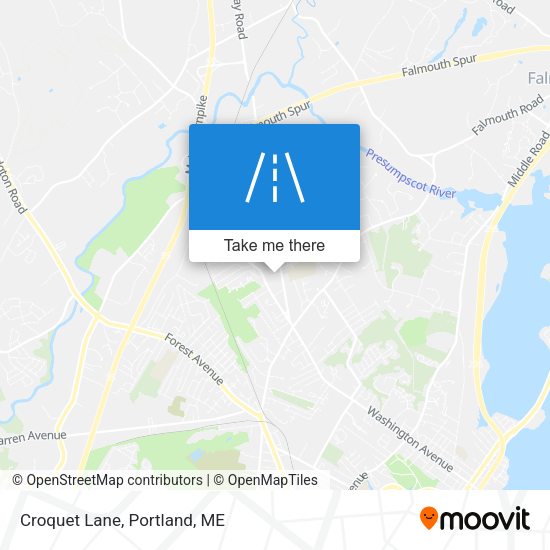 Mapa de Croquet Lane