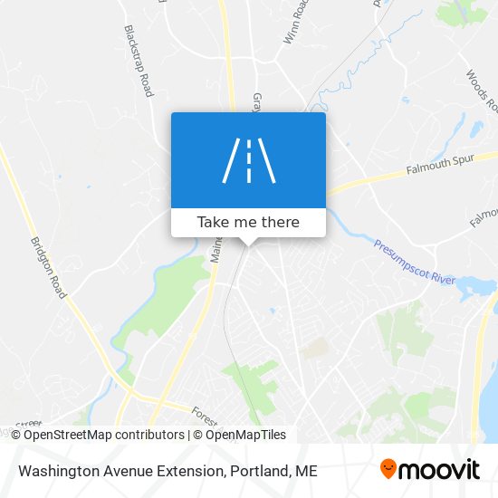 Washington Avenue Extension map