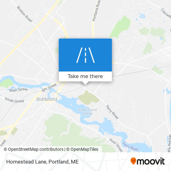Homestead Lane map