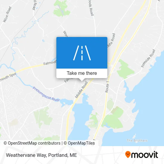 Weathervane Way map