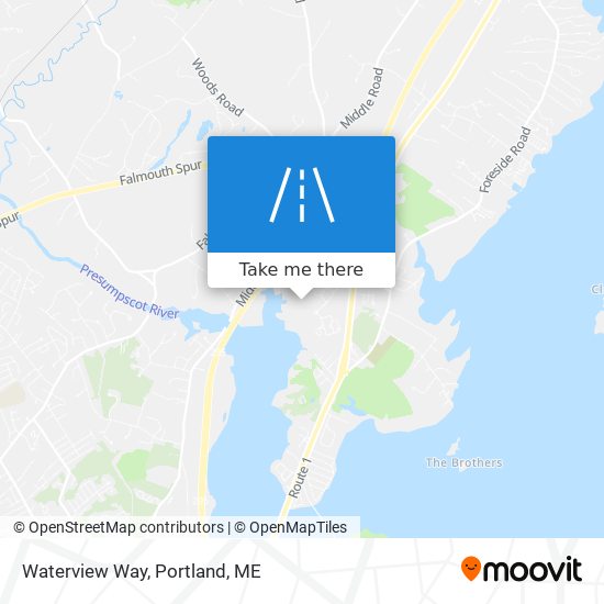Waterview Way map