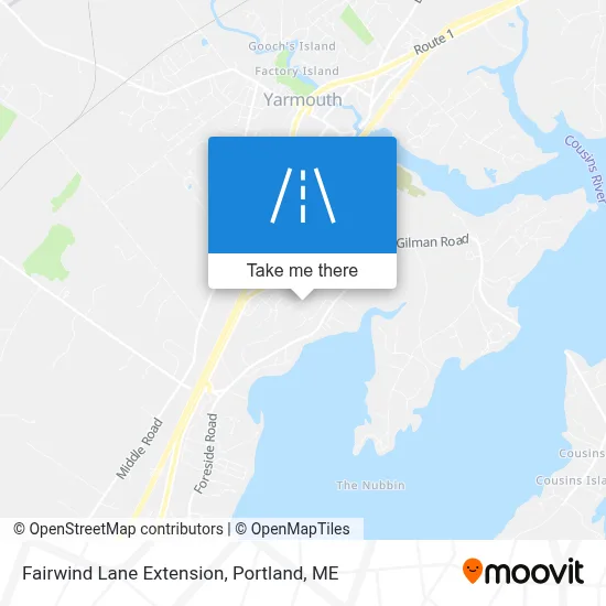 Fairwind Lane Extension map