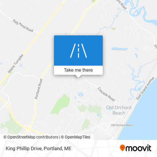 King Phillip Drive map