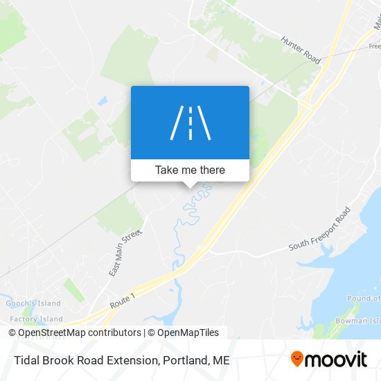 Tidal Brook Road Extension map
