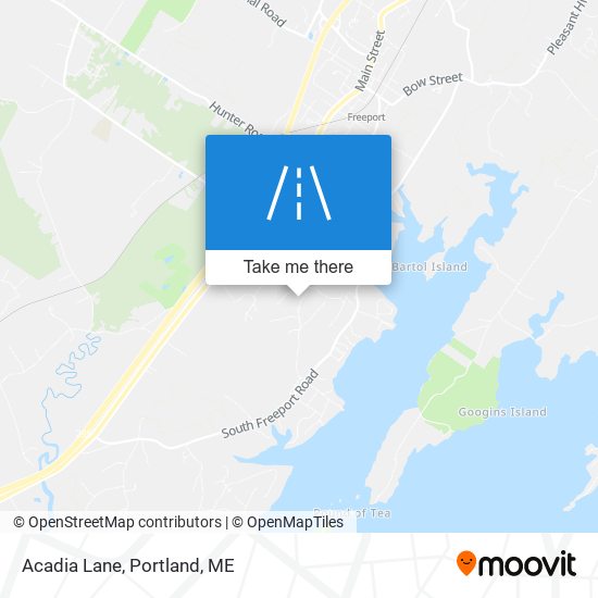 Acadia Lane map
