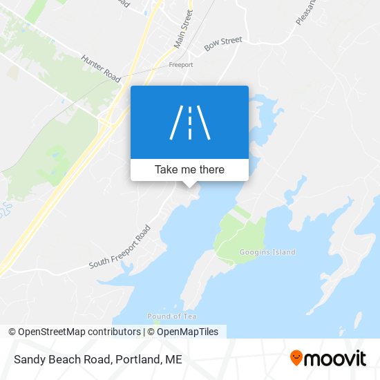 Sandy Beach Road map