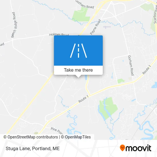 Stuga Lane map
