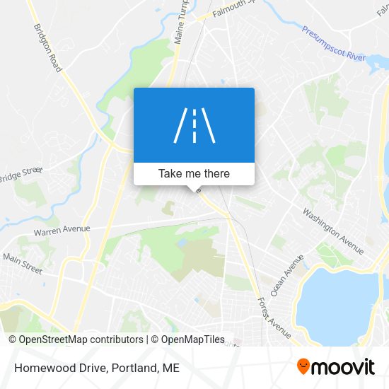 Homewood Drive map