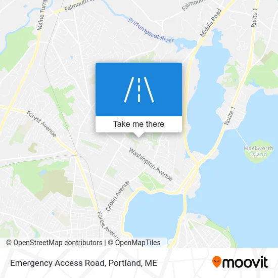 Emergency Access Road map