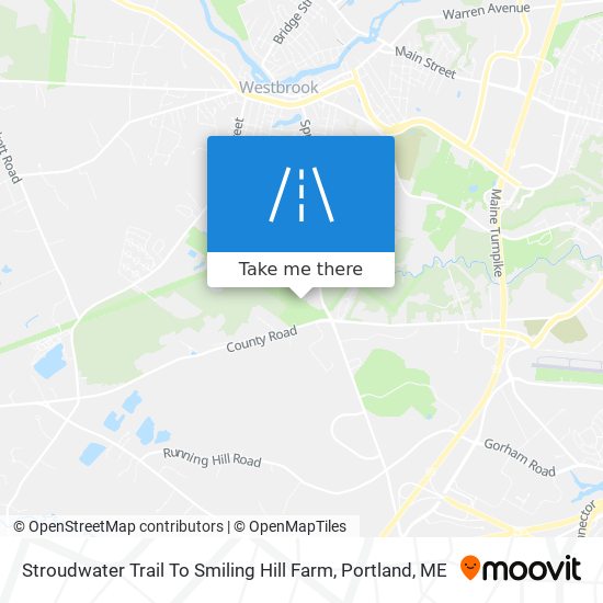 Stroudwater Trail To Smiling Hill Farm map