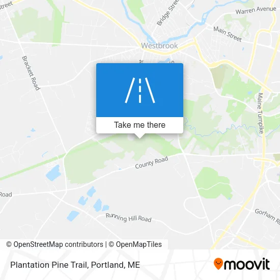 Plantation Pine Trail map