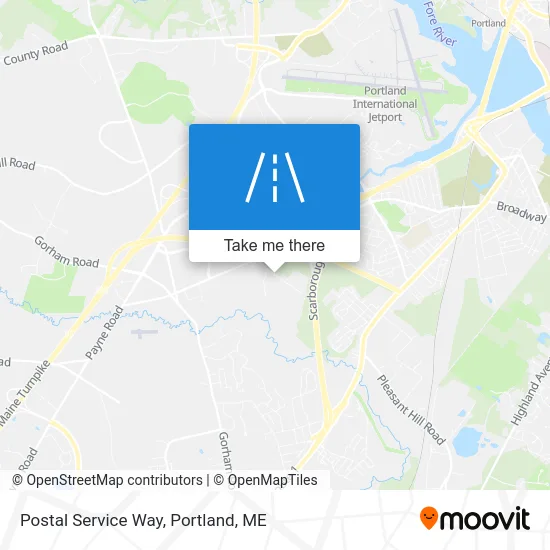 Postal Service Way map