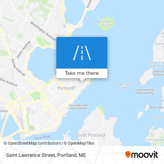 Saint Lawrence Street map