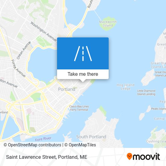 Saint Lawrence Street map