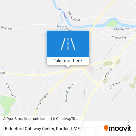 Biddeford Gateway Center map