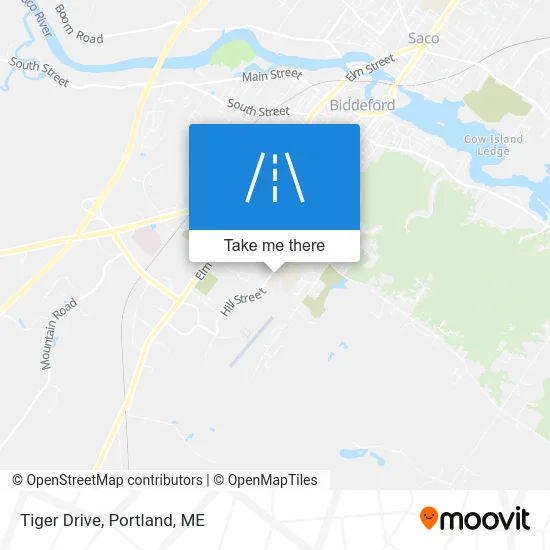 Tiger Drive map