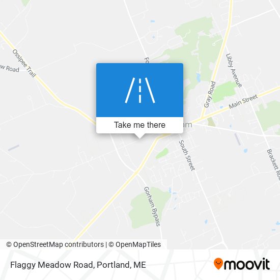Flaggy Meadow Road map
