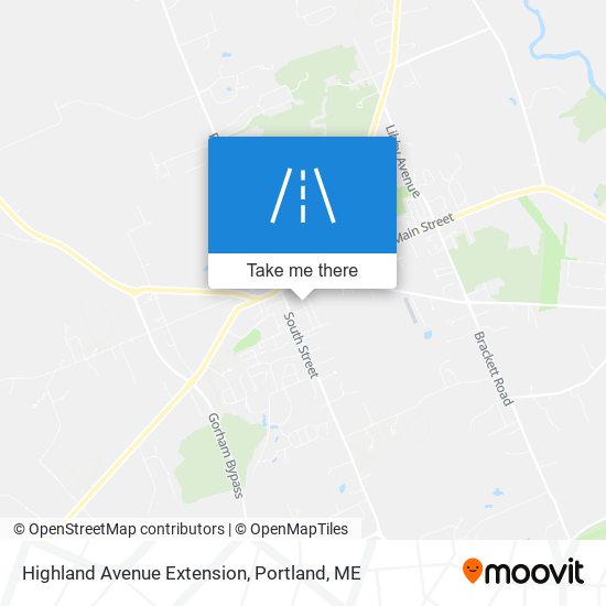 Highland Avenue Extension map