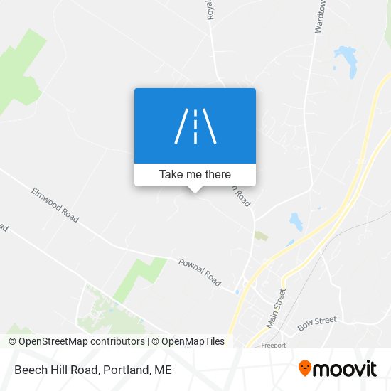 Beech Hill Road map