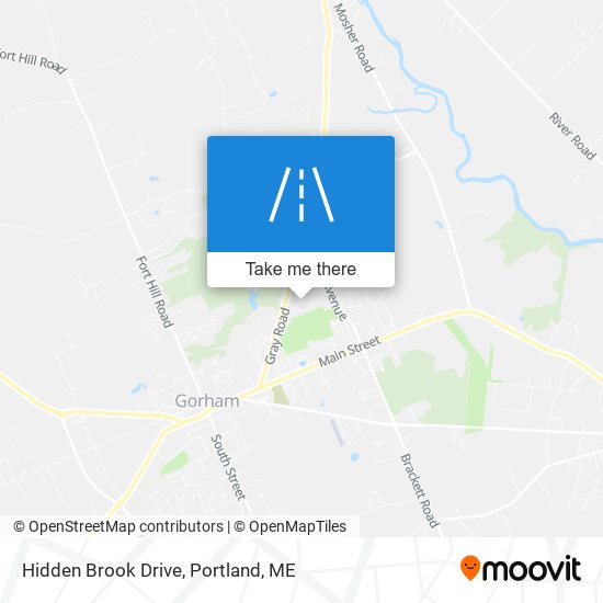 Hidden Brook Drive map