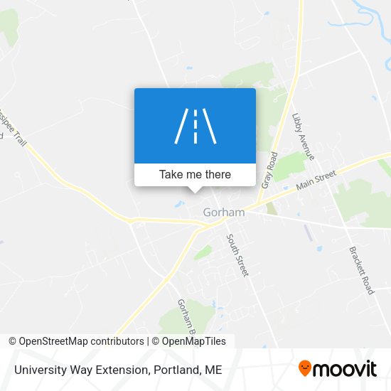 University Way Extension map