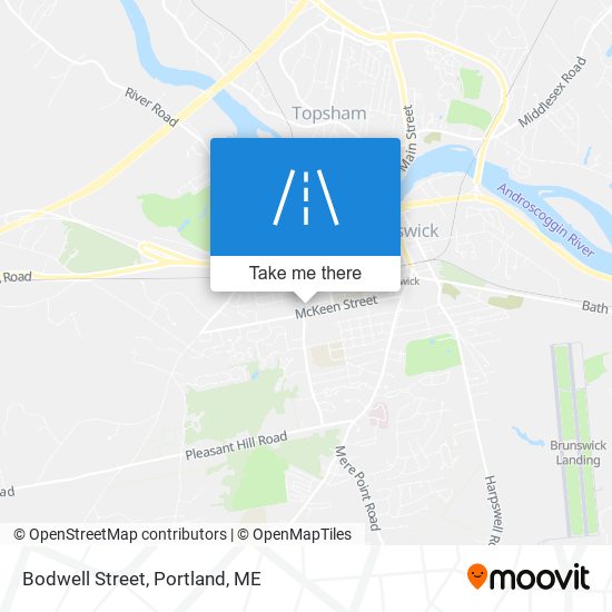 Mapa de Bodwell Street