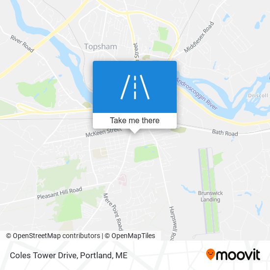 Mapa de Coles Tower Drive