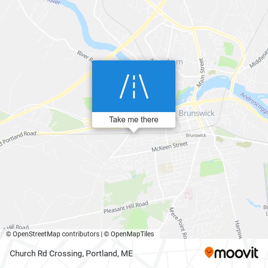 Church Rd Crossing map
