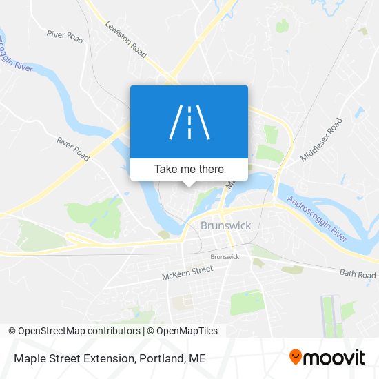 Maple Street Extension map