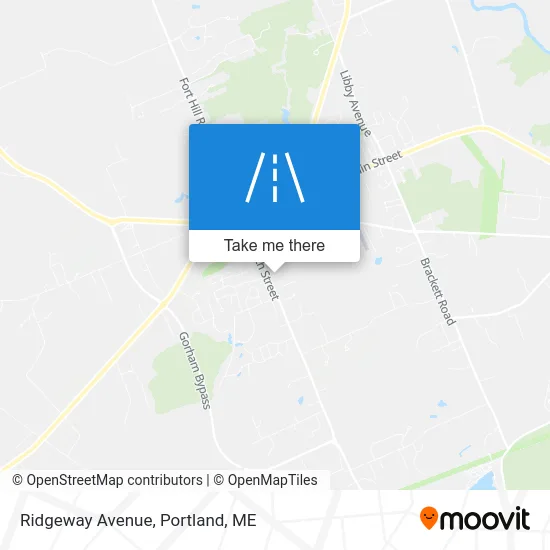 Ridgeway Avenue map