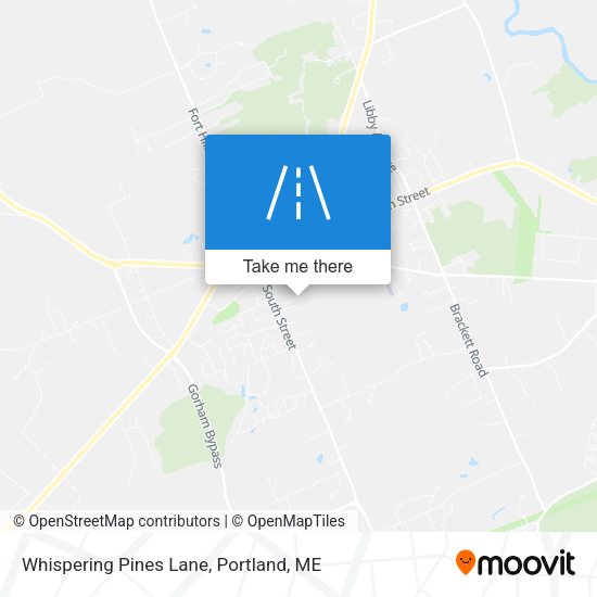 Whispering Pines Lane map