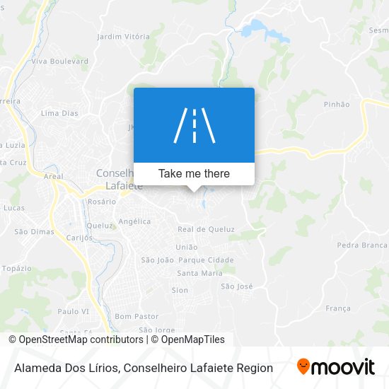 Alameda Dos Lírios map