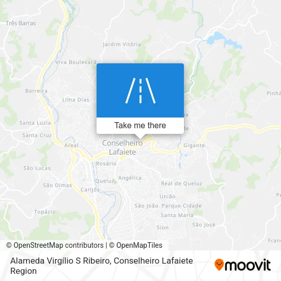 Alameda Virgílio S Ribeiro map