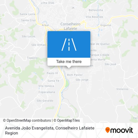 Avenida João Evangelista map