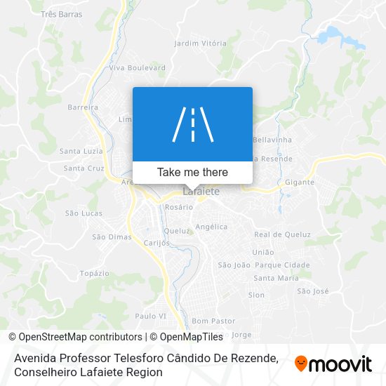 Avenida Professor Telesforo Cândido De Rezende map