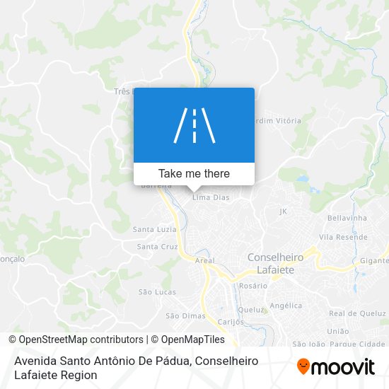 Avenida Santo Antônio De Pádua map
