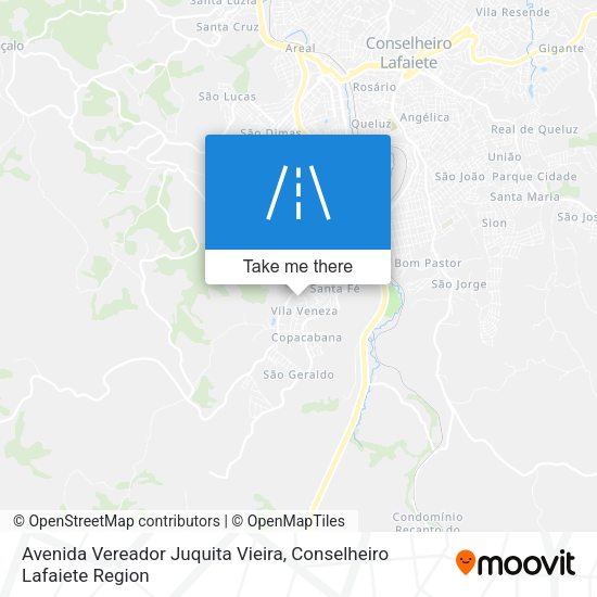 Avenida Vereador Juquita Vieira map