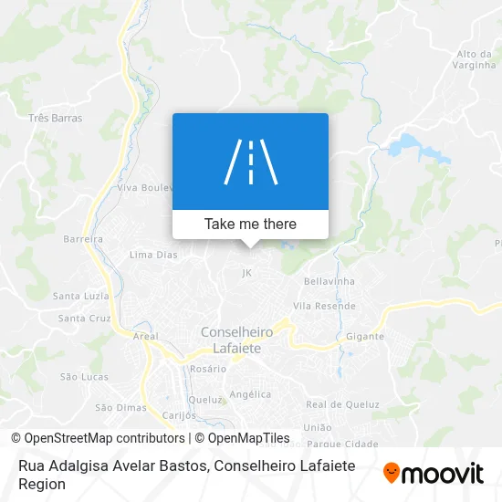 Rua Adalgisa Avelar Bastos map