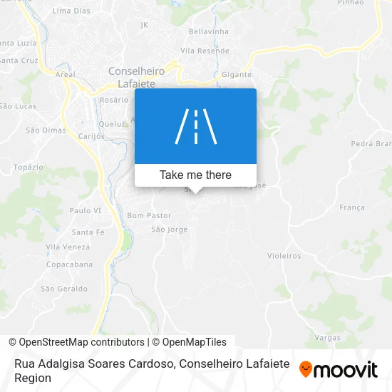 Rua Adalgisa Soares Cardoso map