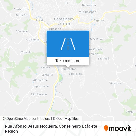 Rua Afonso Jesus Nogueira map