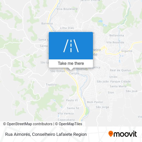 Rua Aimorés map